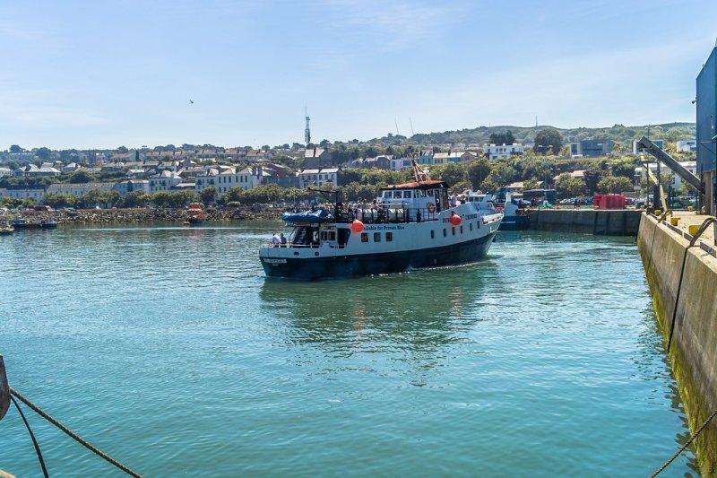 Dublin Bay Cruises at Howth boat at harbour
