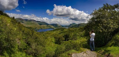Ladies View by Chris Hall greenery and a lake